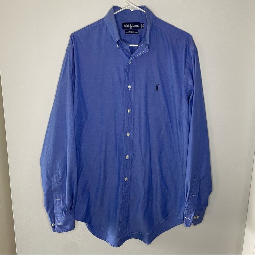 Ralph Lauren Blue Label Yarmouth Button Down Shirt Size 15 1/2